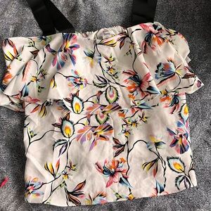 Floral off the shoulder blouse